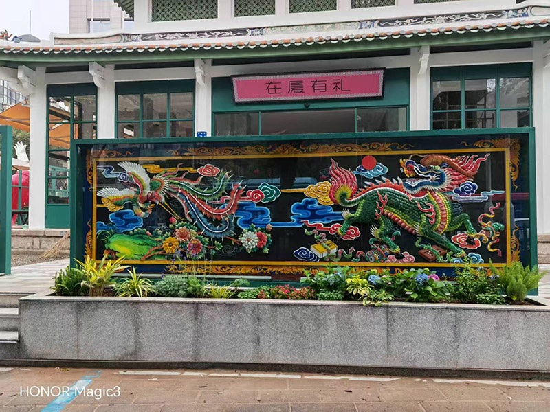 中国古建筑“剪瓷雕”非遗项目传承人一一王国强“剪瓷雕”独秀及其作品欣赏