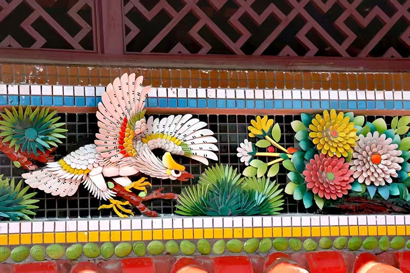 中国古建筑“剪瓷雕”非遗项目传承人一一王国强“剪瓷雕”独秀及其作品欣赏