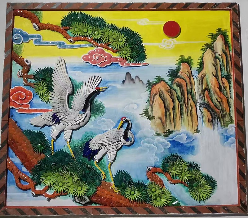 中国古建筑“剪瓷雕”非遗项目传承人一一王国强“剪瓷雕”独秀及其作品欣赏